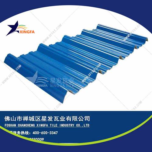 厚度3.0mm蓝色900型PVC塑胶瓦 厦门工程钢结构厂房防腐隔热塑料瓦 pvc多层防腐瓦生产网上销售